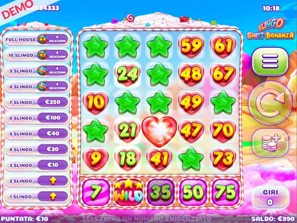 Slingo Sweet Bonanza Gameplay