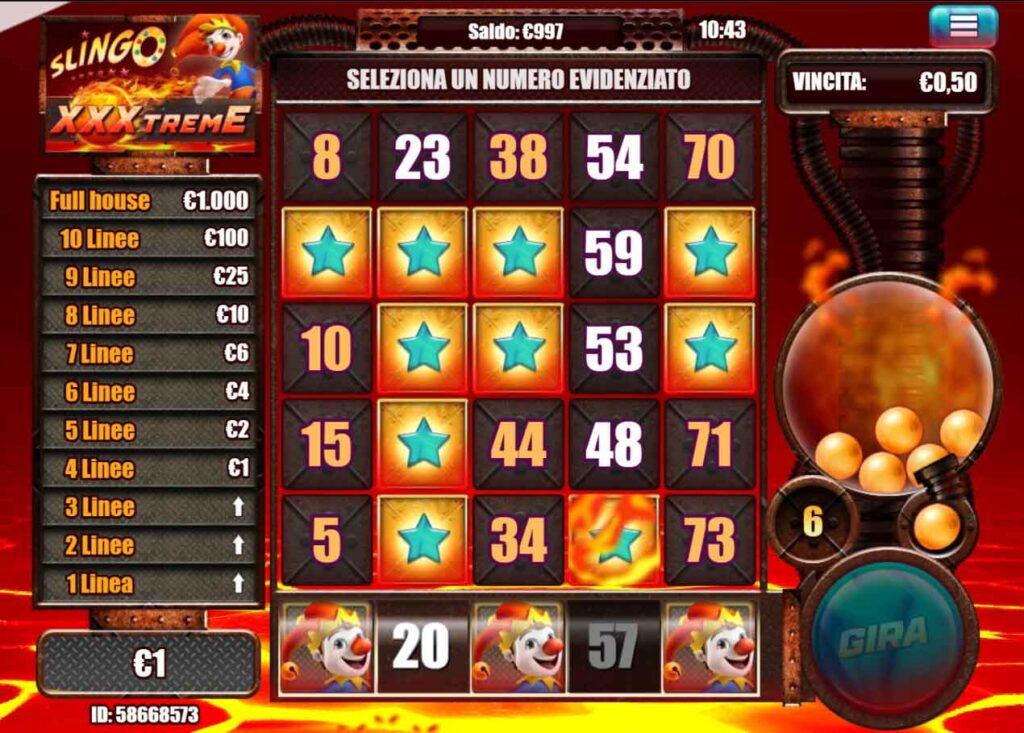 Slingo Xxxtreme Gameplay